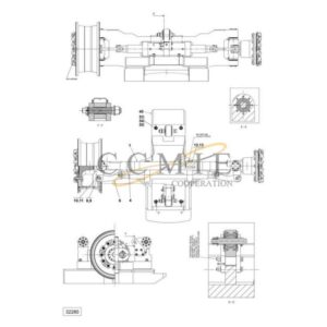 A46499.0100 Kalmar steering axle 18.00x25 spare parts