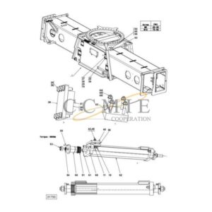 Kalmar 923853.0106 side shift carriage spare parts
