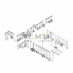 Kalmar 922473.0047 drive shaft housing spare parts