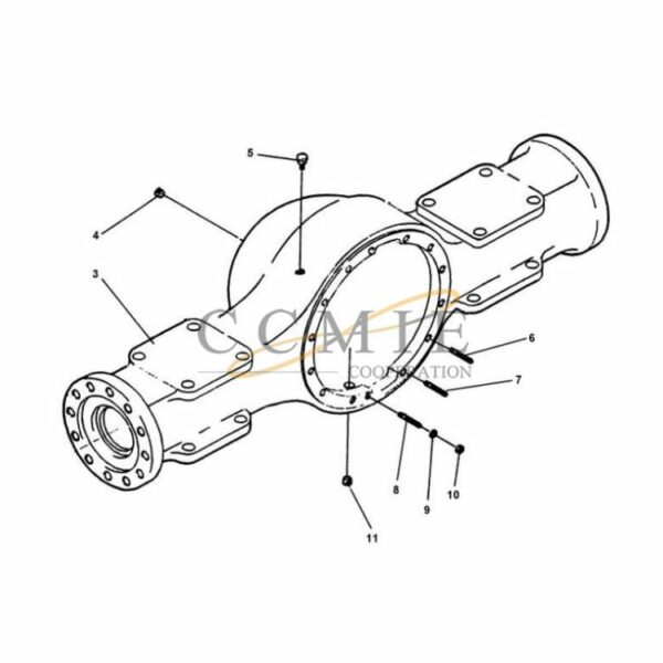 Kalmar 922473.0053 drive shaft housing spare parts