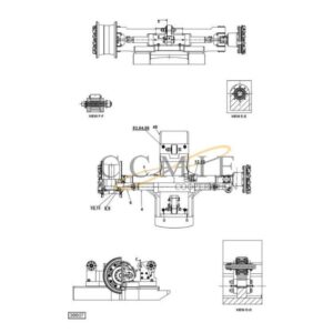 A52813.0100 Kalmar steering axle 18.00x25 spare parts