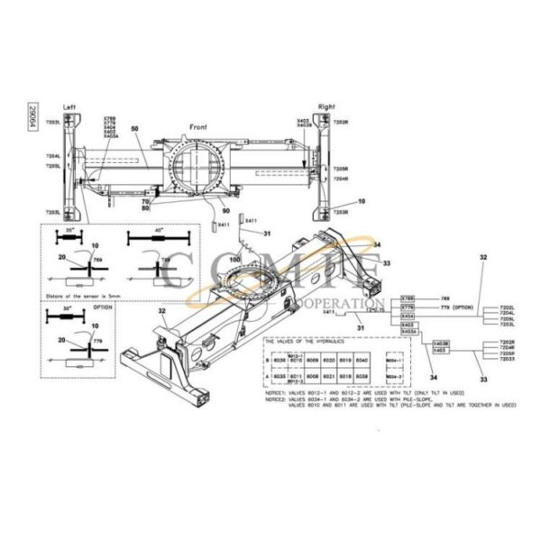 Kalmar 923853.0022 electric system top lift spare parts