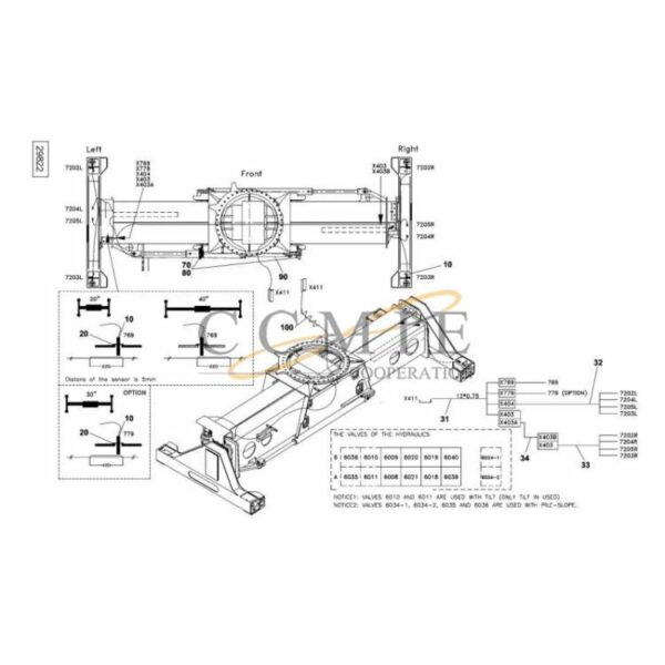 Kalmar 923853.0037 electric system top lift spare parts