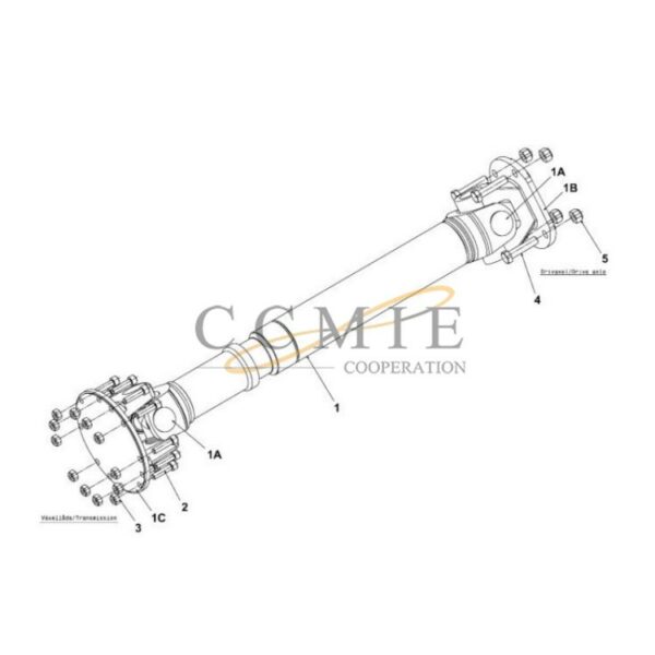 Kalmar A41672.0200 drive shaft spare parts