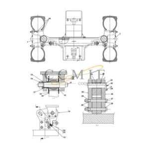 A43600.0100 Kalmar steering axle 18.00x25 spare parts