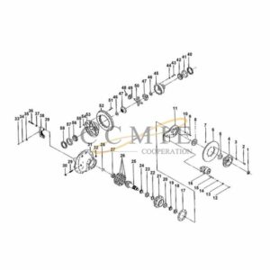 Kalmar 922473.0053 drive shaft housing spare parts
