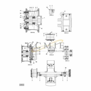A52811.0100 Kalmar steering wheel suspension spare parts