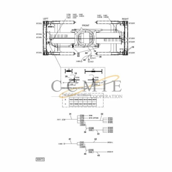 Kalmar 923853.0056 electric system top lift OHC spare parts