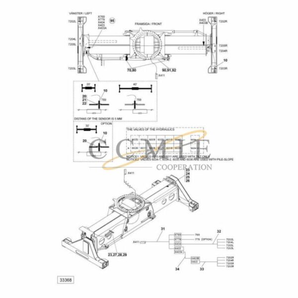 Kalmar 923853.0074 electric system top lift spare parts