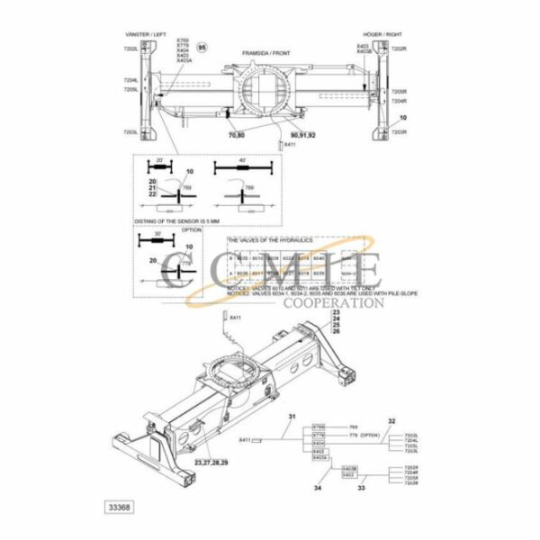 Kalmar 923853.0075 electric system top lift spare parts