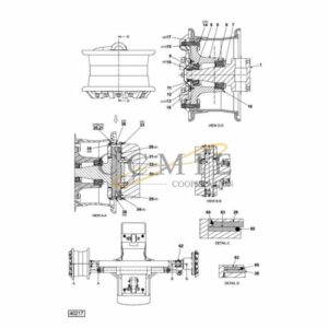 A54244.0100 Kalmar steering wheel suspension spare parts