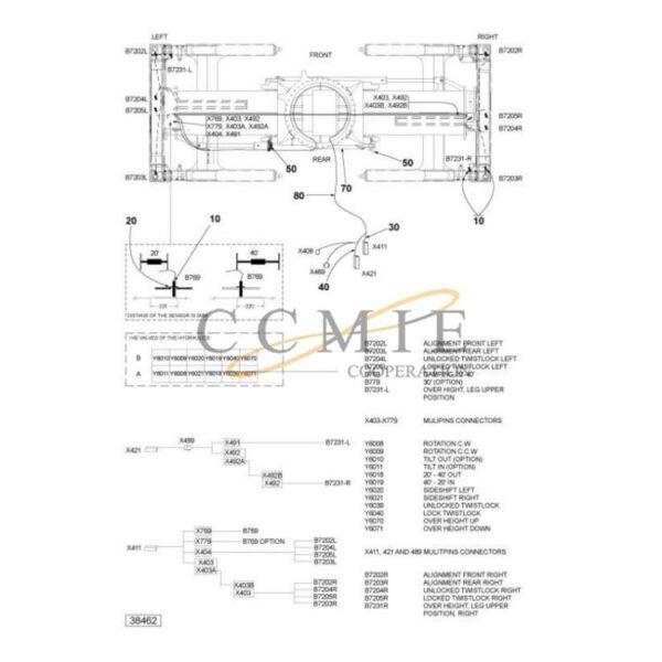 Kalmar 923941.0442 electric system top lift OHC spare parts