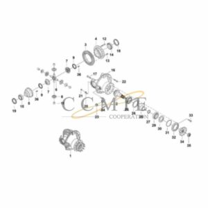Kalmar 923562.0074 differential carrier spare parts