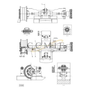 A46518.0100 Kalmar steering axle 18.00x33 spare parts