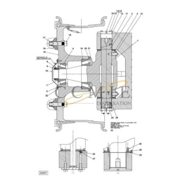 A39826.0100 Kalmar steering wheel suspension spare parts