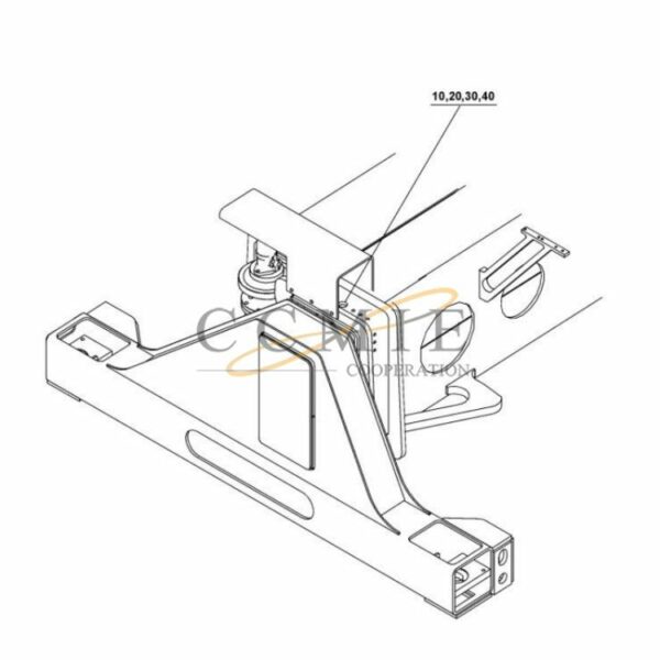 923942.0023 Kalmar reach stacker 20'-40' stop spare parts