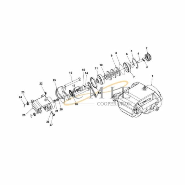 Kalmar 922473.0043 brake cylinder spare parts