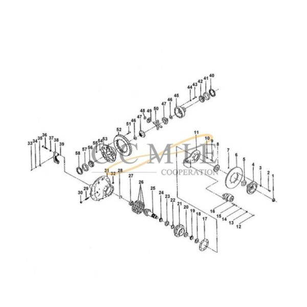 Kalmar 922473.0043 differential carrier spare parts