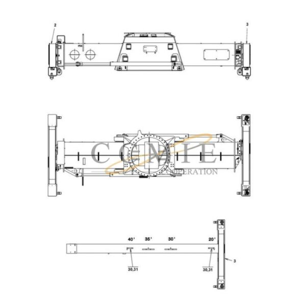 923855.1767 Kalmar reach stacker top lift spare parts