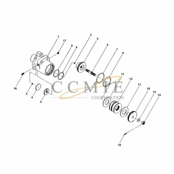 Kalmar 922473.0047 brake cylinder spare parts