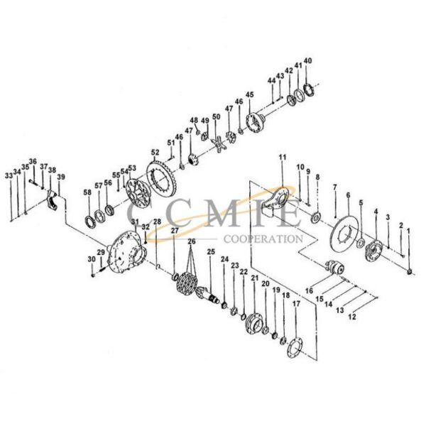 Kalmar 922473.0047 differential carrier spare parts