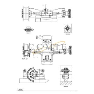 A49865.0200 Kalmar steering axle 18.00x33 spare parts