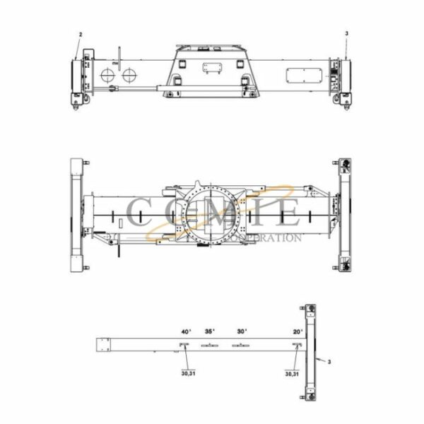 923855.1767 Kalmar reach stacker top lift spare parts