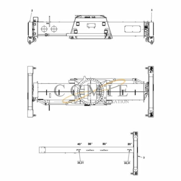 923976.2401 Kalmar reach stacker top lift spare parts