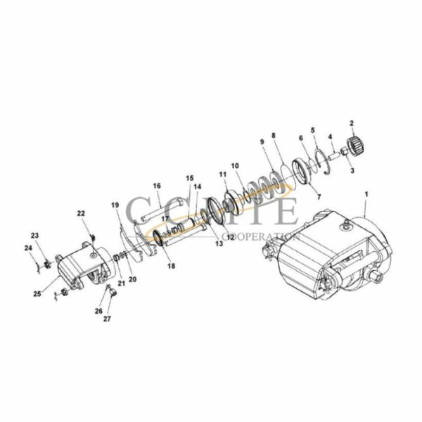 Kalmar 922473.0053 brake cylinder spare parts