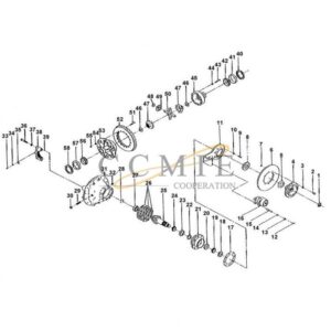 Kalmar 922473.0053 differential carrier spare parts