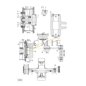 A49865.0200 Kalmar steering wheel suspension spare parts
