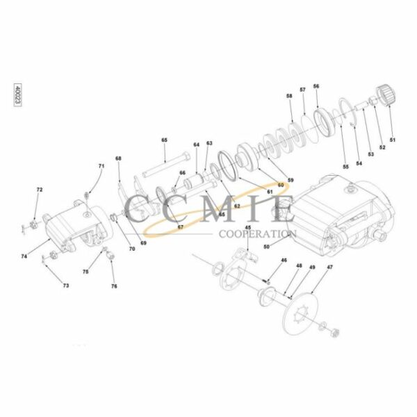 Kalmar 922473.0059 brake cylinder spare parts