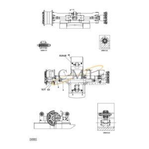 A49865.0100 Kalmar steering axle 18.00x25 spare parts