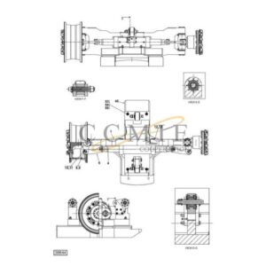 A52813.0200 Kalmar steering axle 18.00x33 spare parts
