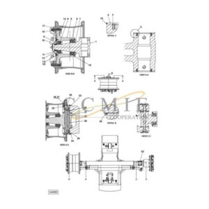 A49865.0100 Kalmar steering wheel suspension spare parts