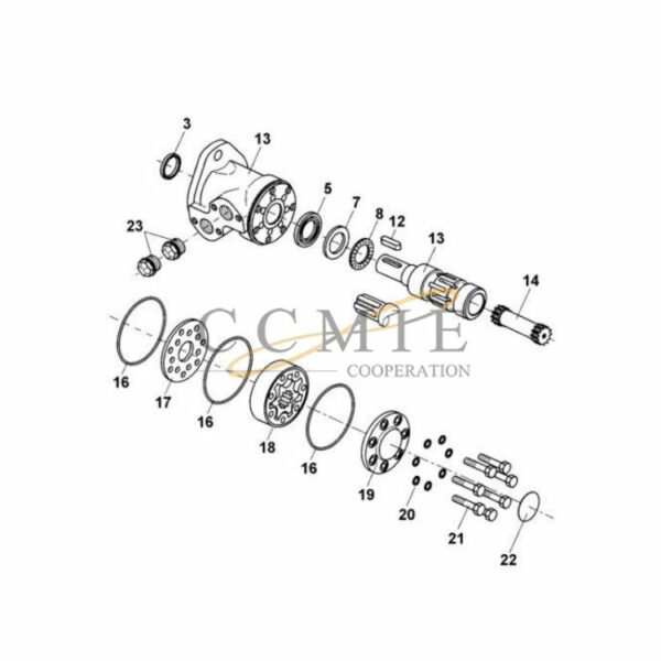 923853.0120 Kalmar hydraulic motor spare parts