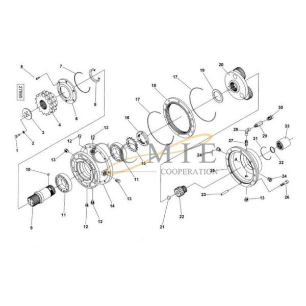 923899.0567 Kalmar gear clutch group spare parts