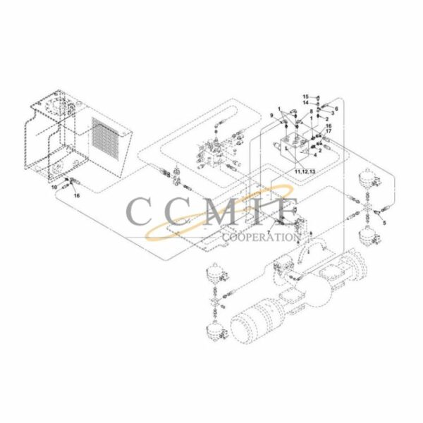 Kalmar A51788.0100 hydraulic extra parking spare parts