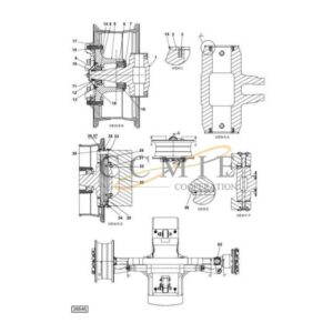 A52813.0200 Kalmar steering wheel suspension spare parts