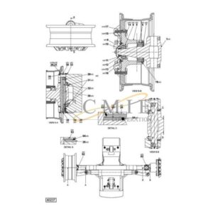 A54245.0100 Kalmar steering wheel suspension spare parts