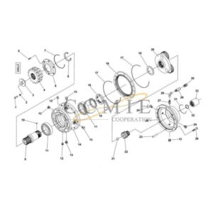 923853.0108 Kalmar gear clutch group spare parts