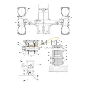 A48450.0100 Kalmar steering axle 18.00x25 spare parts