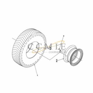 A43995.0000 Kalmar reach stacker tyre and rim spare parts