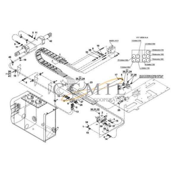 A40501.0100 Kalmar hydraulic steering spare parts