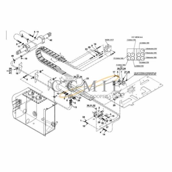 A40501.0200 Kalmar hydraulic steering spare parts