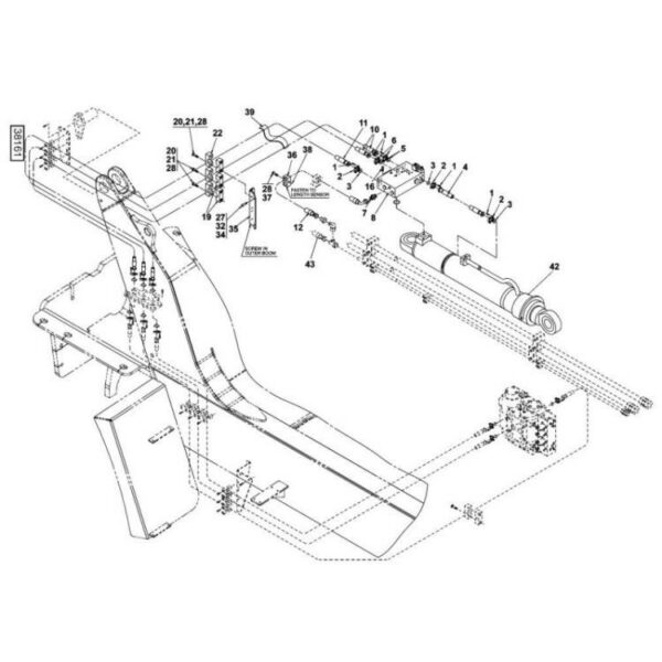 A51779.0300 Kalmar hydraulic protruding boom spare parts