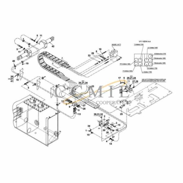 A40501.0300 Kalmar hydraulic steering spare parts