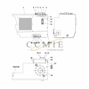 Kalmar A49814.0500 hydraulic tank and filter spare parts