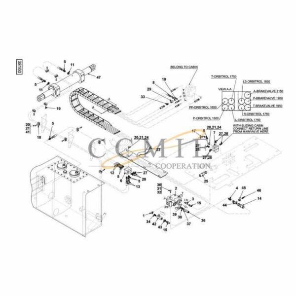 A51757.0300 Kalmar hydraulic steering spare parts