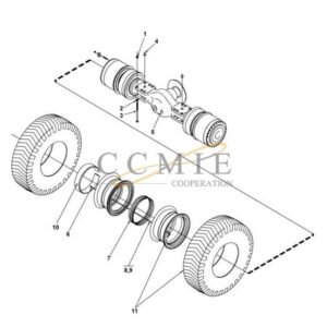 Kalmar A45045.0100 drive axle 400-450 spare parts